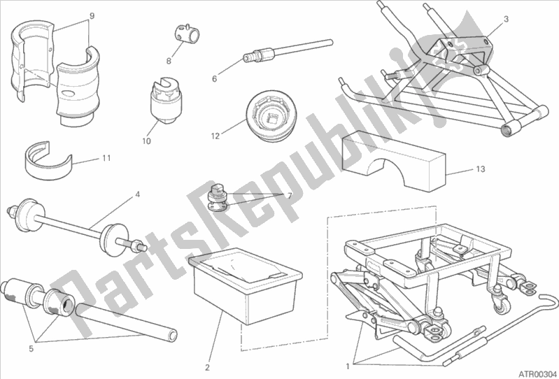 Tutte le parti per il 01c - Strumenti Di Servizio Per Officina del Ducati Superbike 899 Panigale ABS Thailand 2015